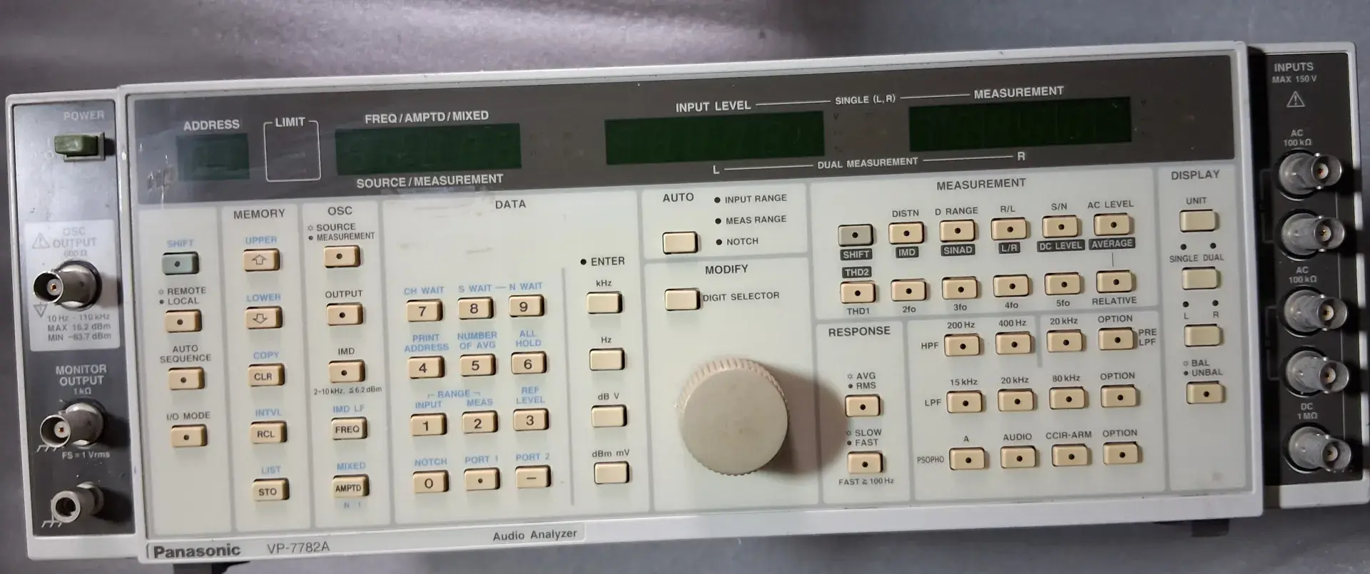 Panasonic VP-7782A Audio Analyzer