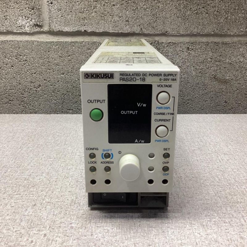 KIKUSUI PAS20-18 REGULATED DC POWER SUPPLY