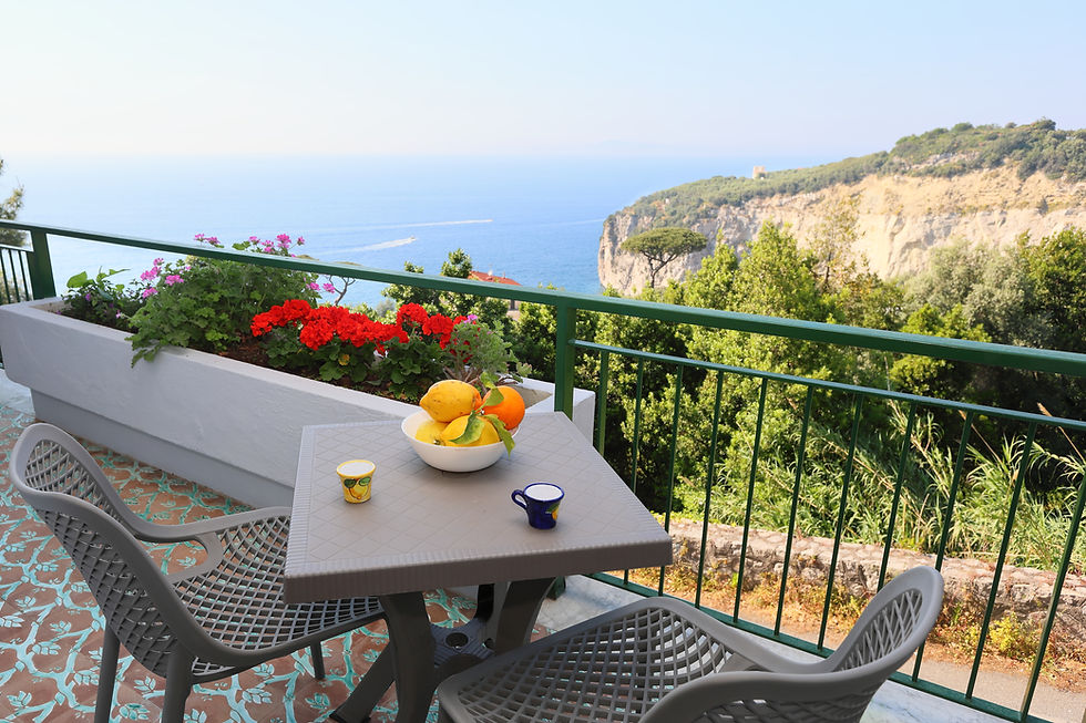 View from Vervece House's balcony