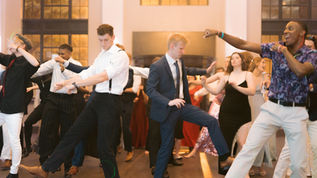 Group of CIU Students dance to the vibe of the music