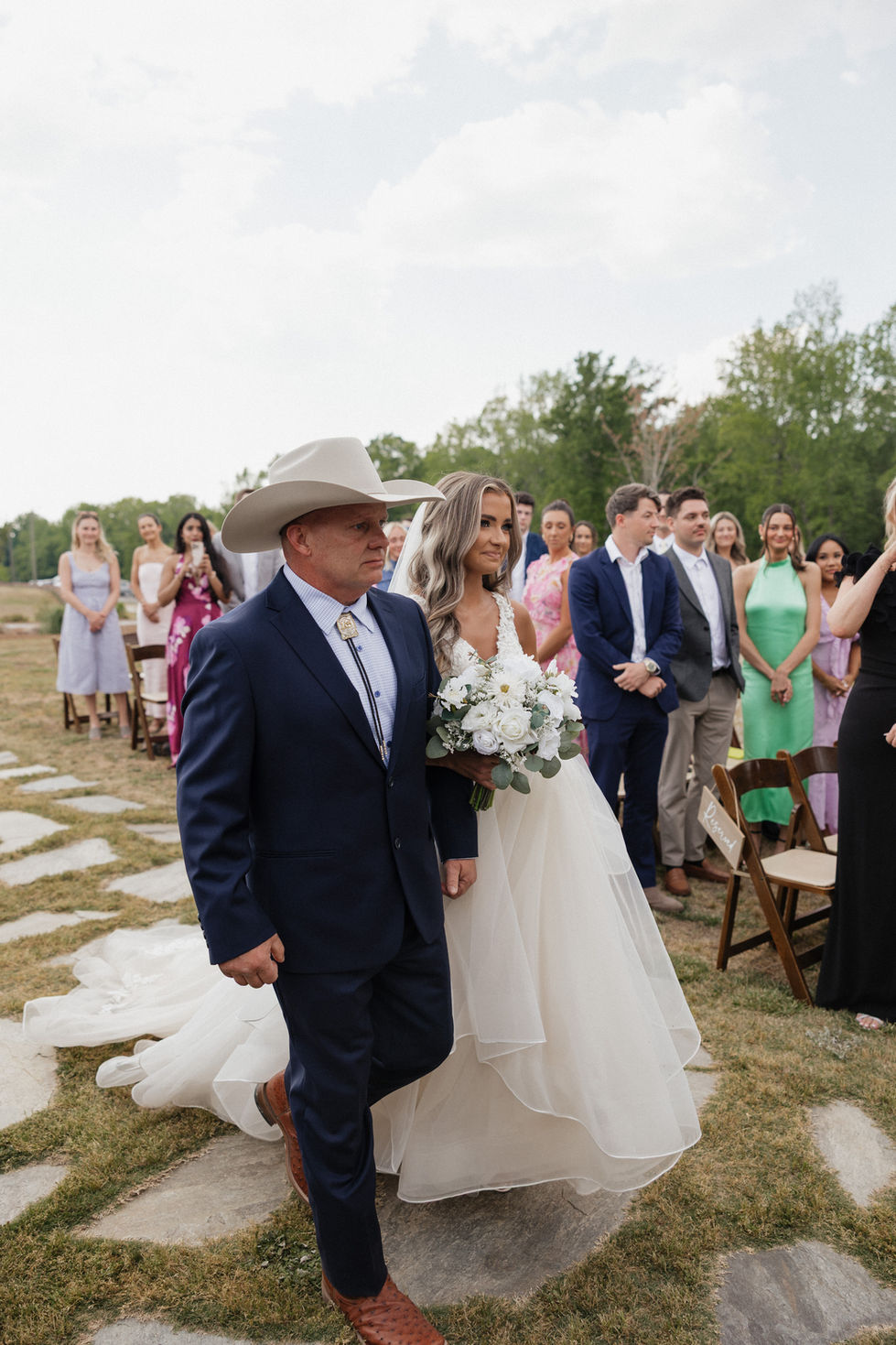 Dad Walks Daughter to Altar at Belle's Venue and Farms