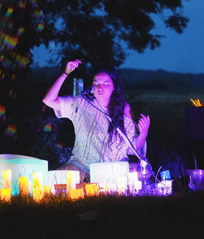 Kristallen klankschalen en koshi