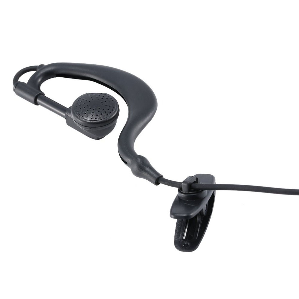 Fone de ouvido gancho auricular único 3.5mm com fio para rádio comunicador