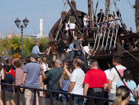 Éxito de las Jornadas de Puertas Abiertas en el Muelle de las Carabelas con 15.806 visitantes solo en el fin de semana