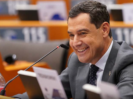Juanma Moreno solicita en Bruselas más financiación para infraestructuras hídricas, vivienda y redes eléctricas en Andalucía