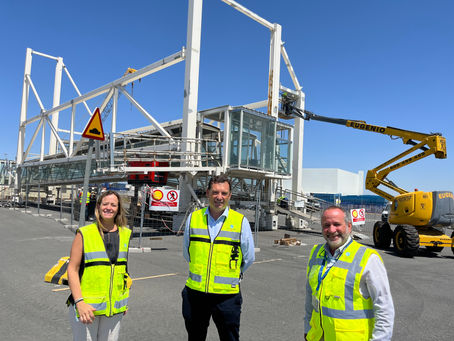 Las obras de construcción de una nueva doble rampa ro-ro en el Puerto de Huelva estarán ejecutadas antes de finales de año