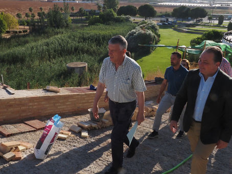 David Toscano visita las obras de la EDUSI en Palos de la Frontera que han supuesto una inversión de 1’4 millones de euros