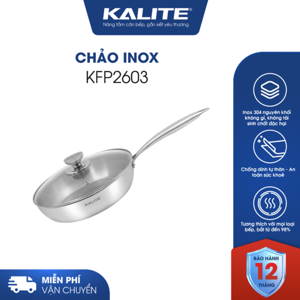 Chảo rán inox liền khối cao cấp