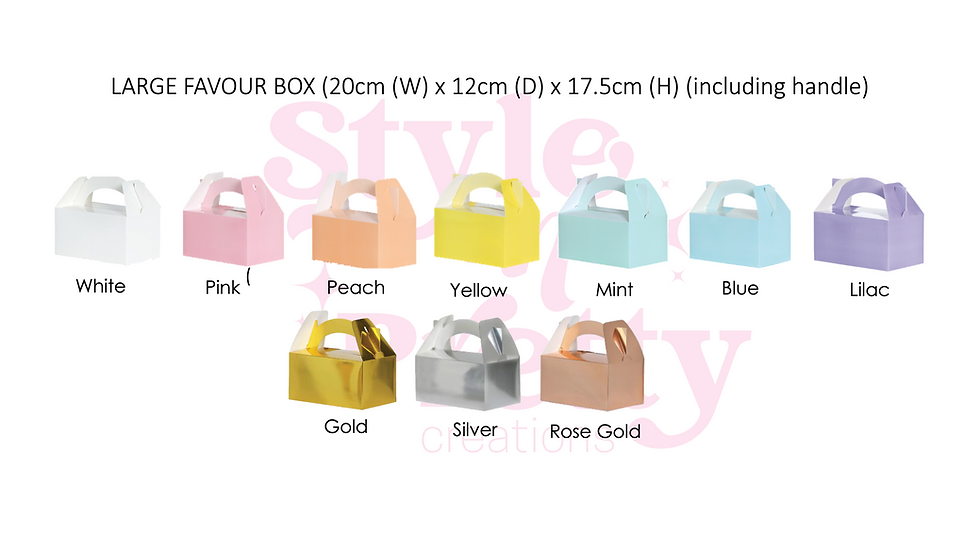 Thumbnail: Personalised Favour Boxes