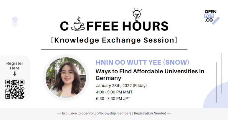 Coffee Hours & Knowledge Exchange Session (Test Event) by Hnin Oo Wutt Yee