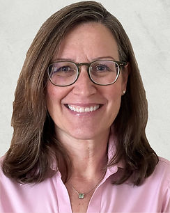 Smiling woman wearing glasses