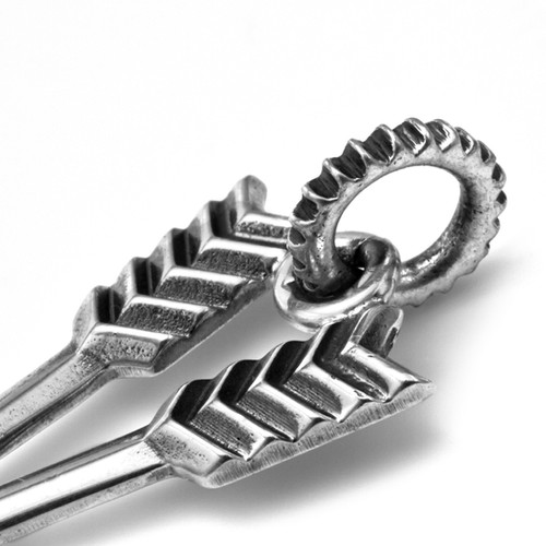 Medium Double Arrow Crossed Pendant | CODY SANDERSON STORE