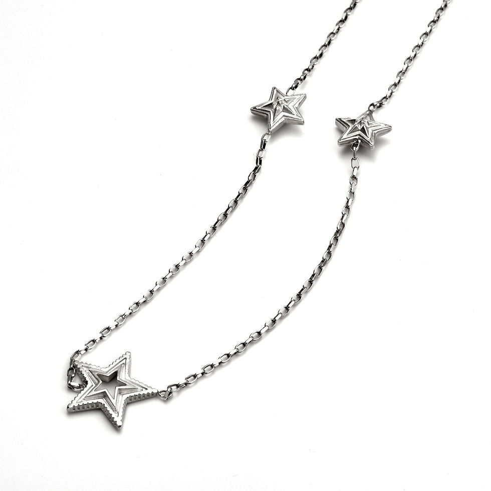 サムネイル： Two Face Star Cut Out Necklace