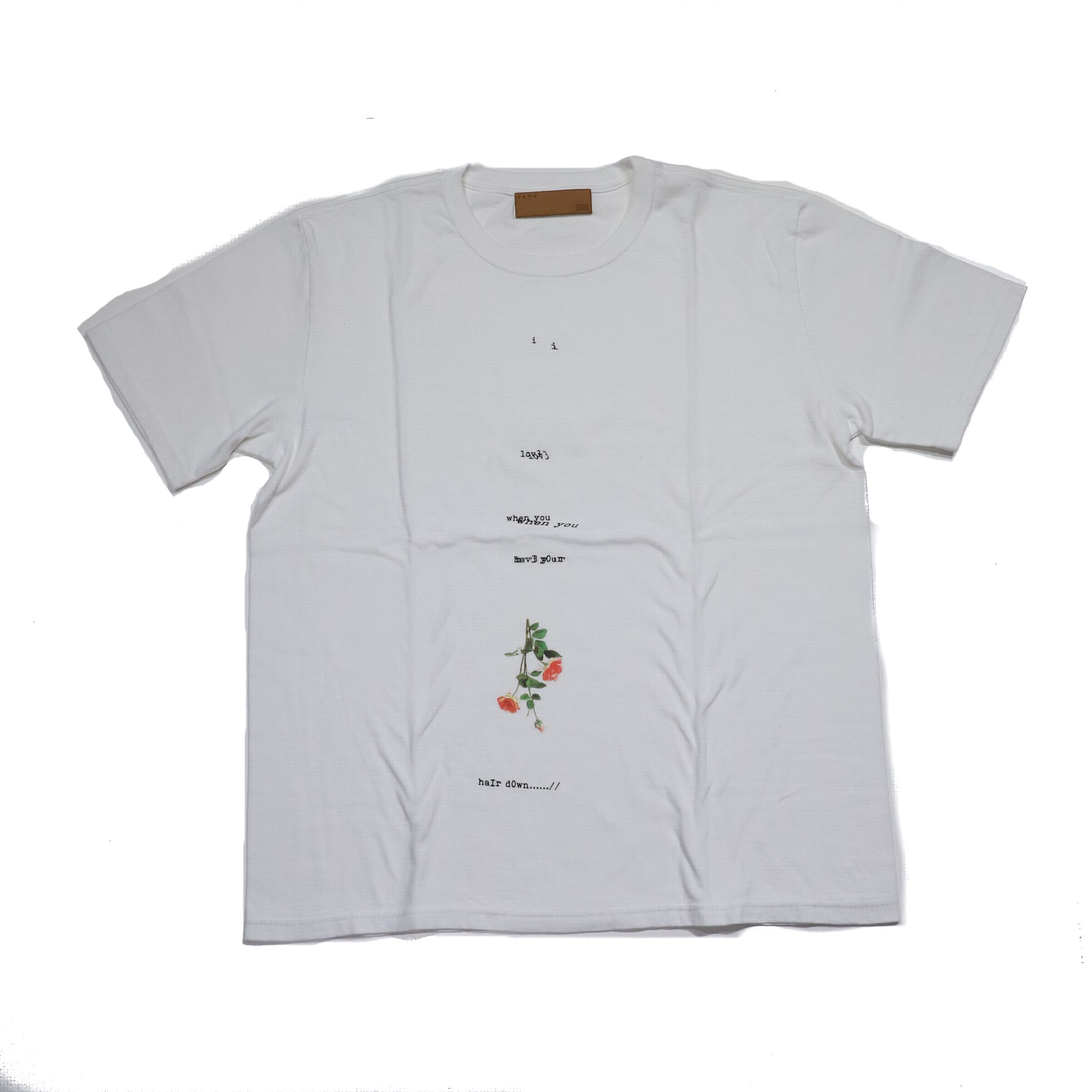 BANA/Print TEE/WHITE