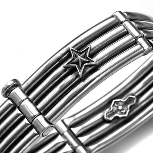 4 Row Wire Link w/ Stars Bracelet | CODY SANDERSON STORE