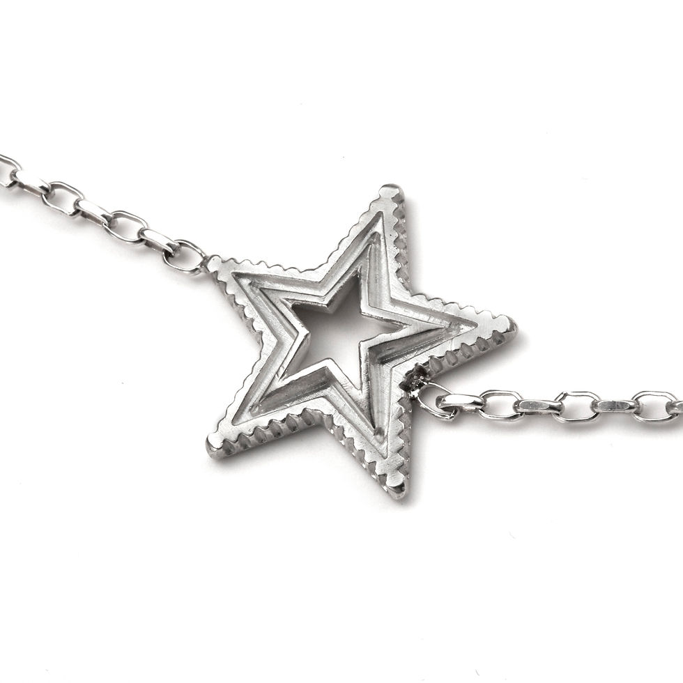 サムネイル： Two Face Star Cut Out Necklace
