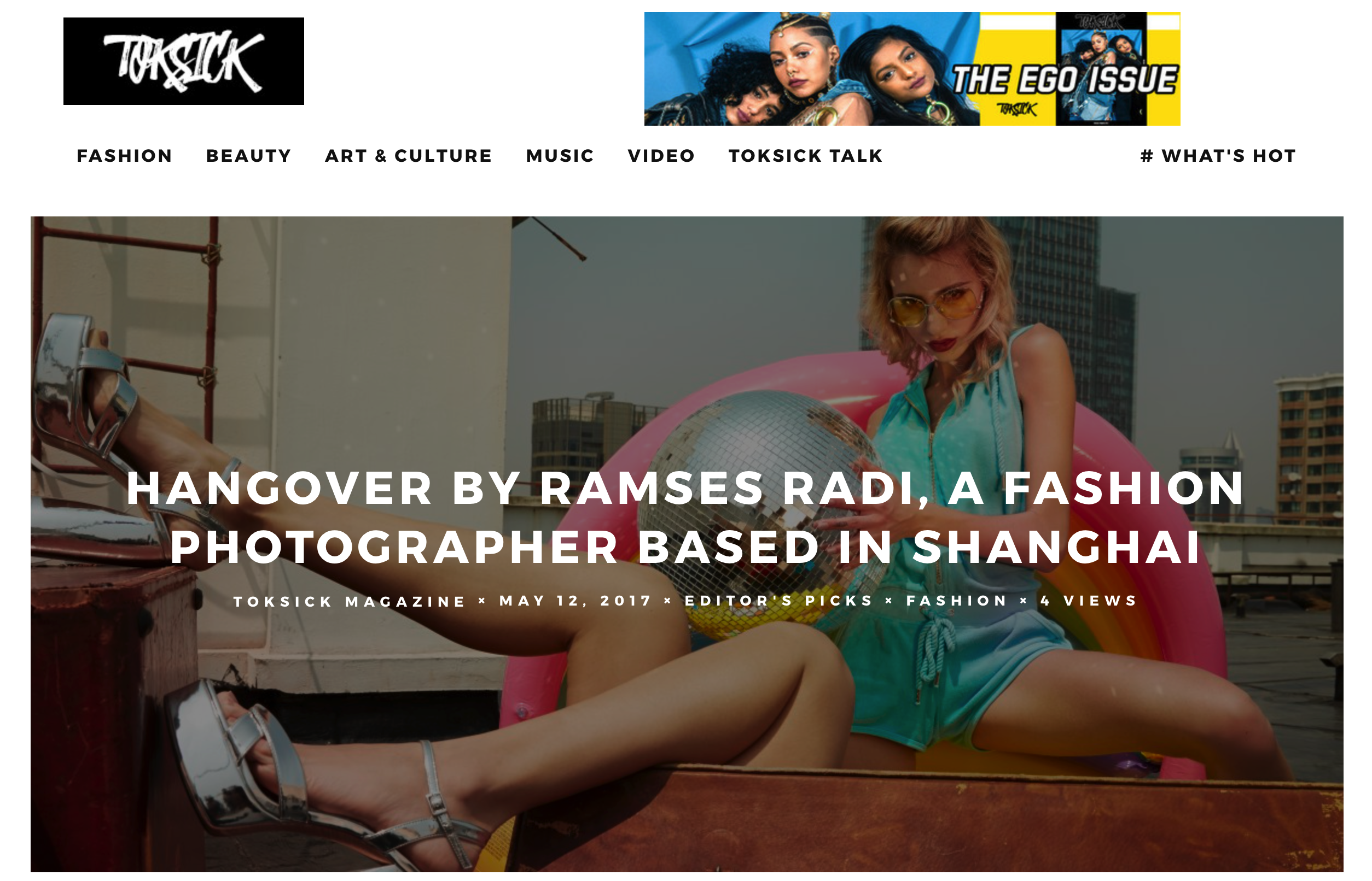 Editorial for Toksick Magazine May´1