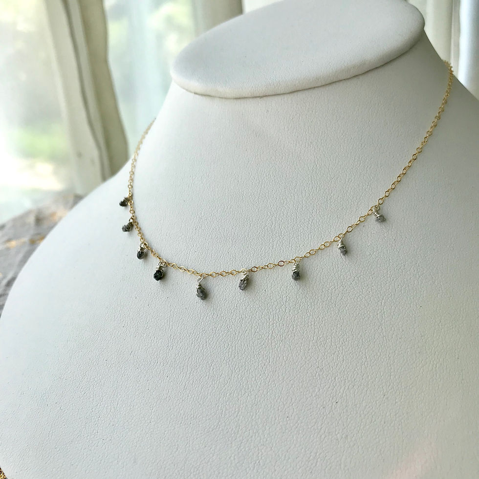 Thumbnail: 9 blessings diamond necklace
