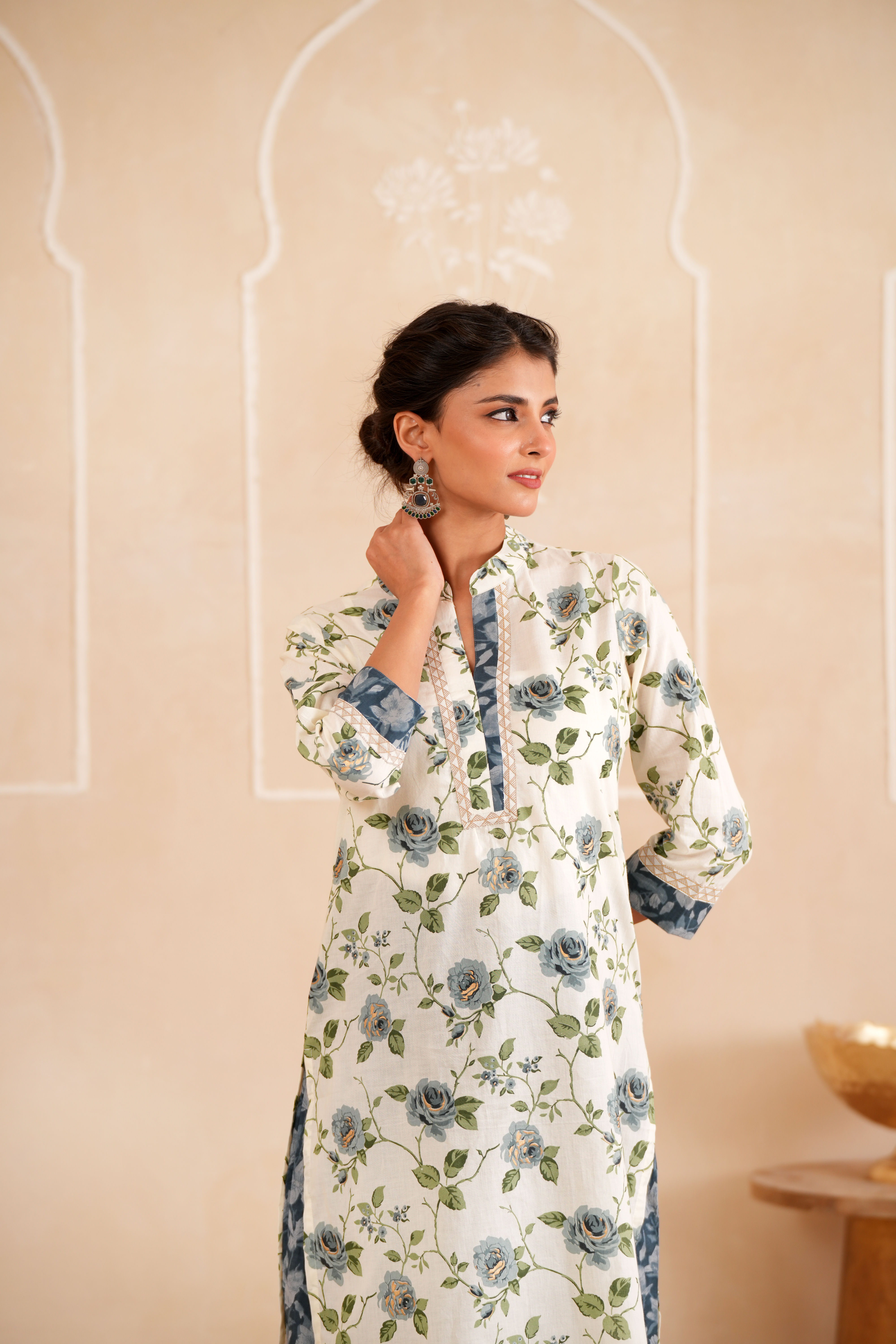English Garden Cotton 2Pc Kurta Set
