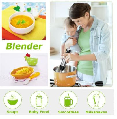 Thumbnail: Bonsenkitchen HB3203 Hand Blender, 4-in-1 Stick Blender 1000W,