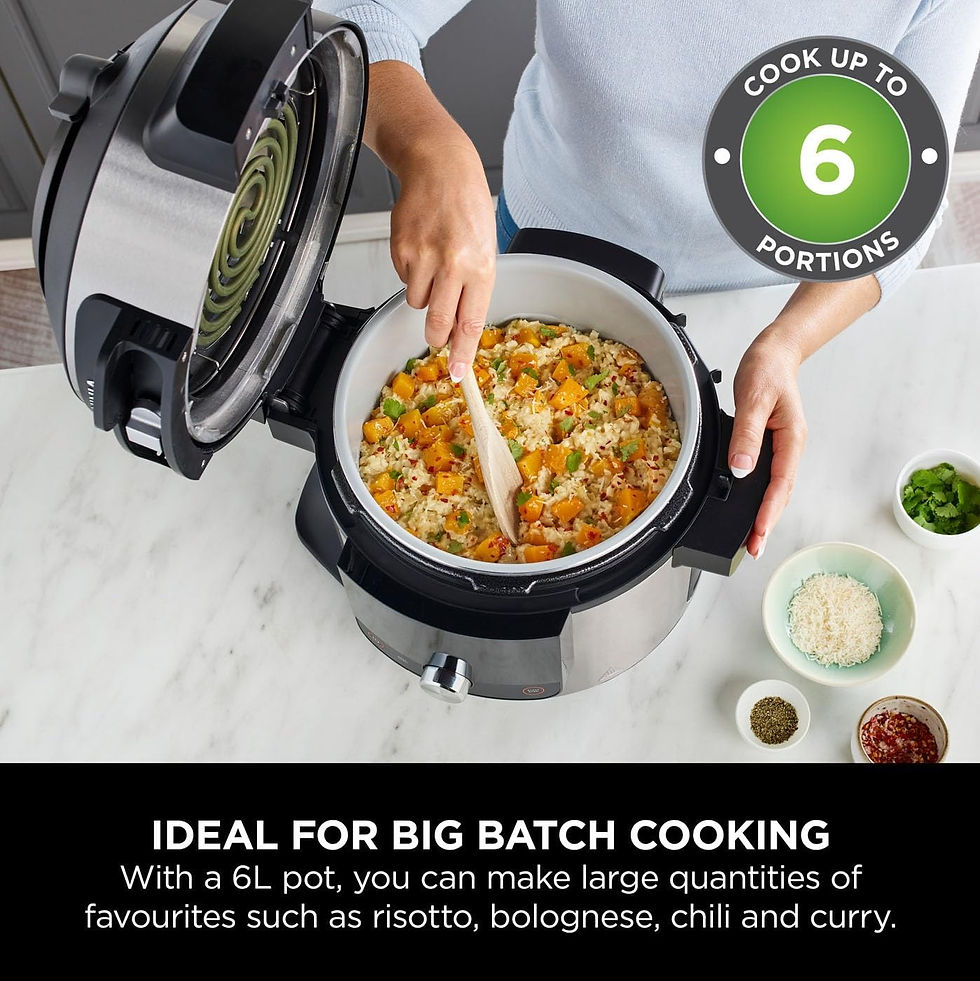 Thumbnail: Ninja Foodi OL550UK11-in-1 SmartLid Multi-Cooker, 6L,