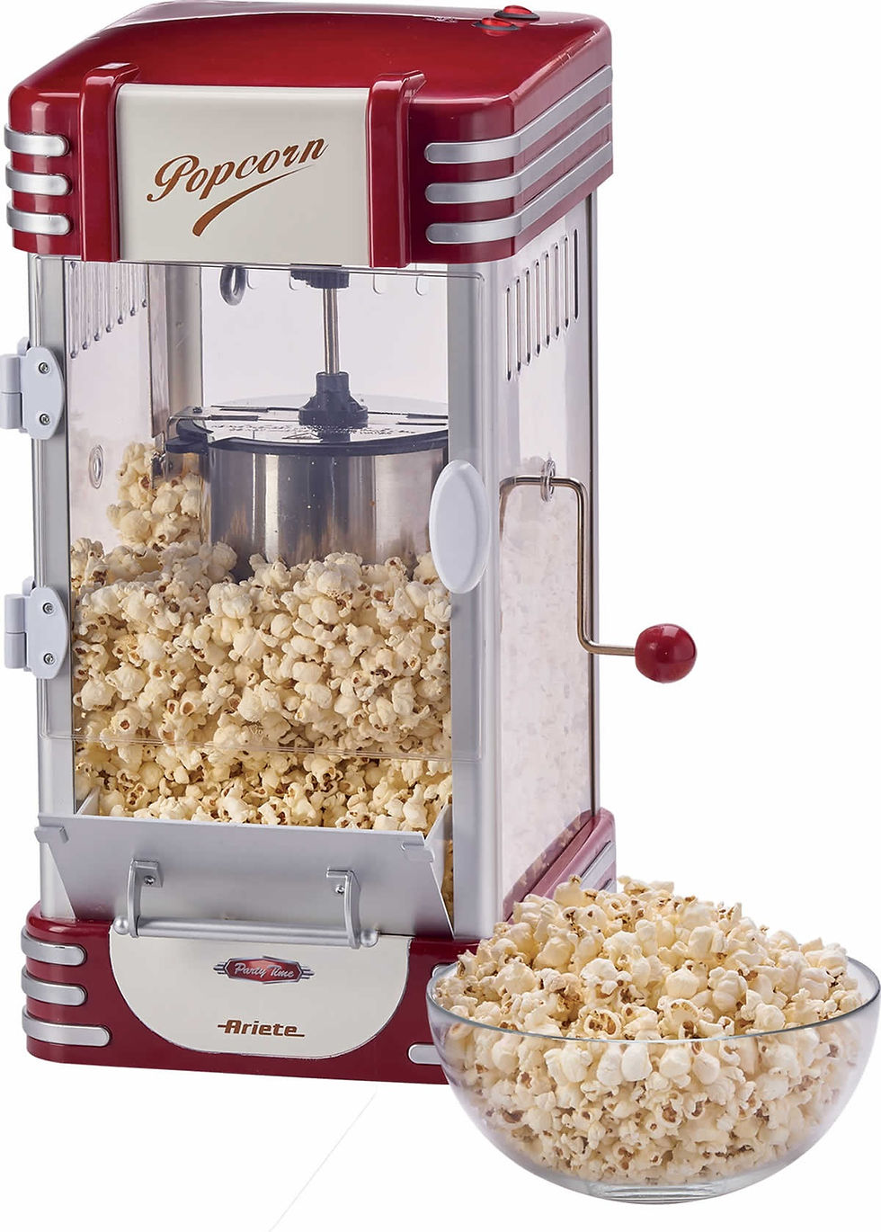 Cooks Professional Popcorn Maker Machine Retro 1950's Edition Hot Air Popper wit