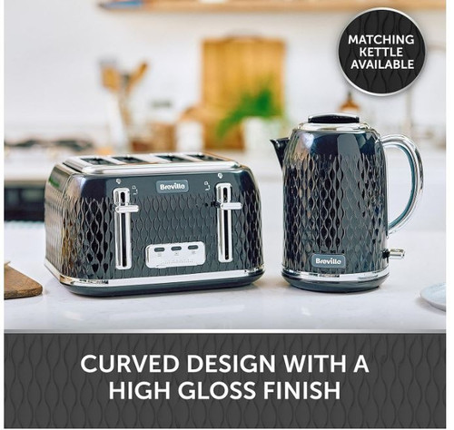 Breville [VTT786]Curve 4-Slice Toaster with High Lift and Wide