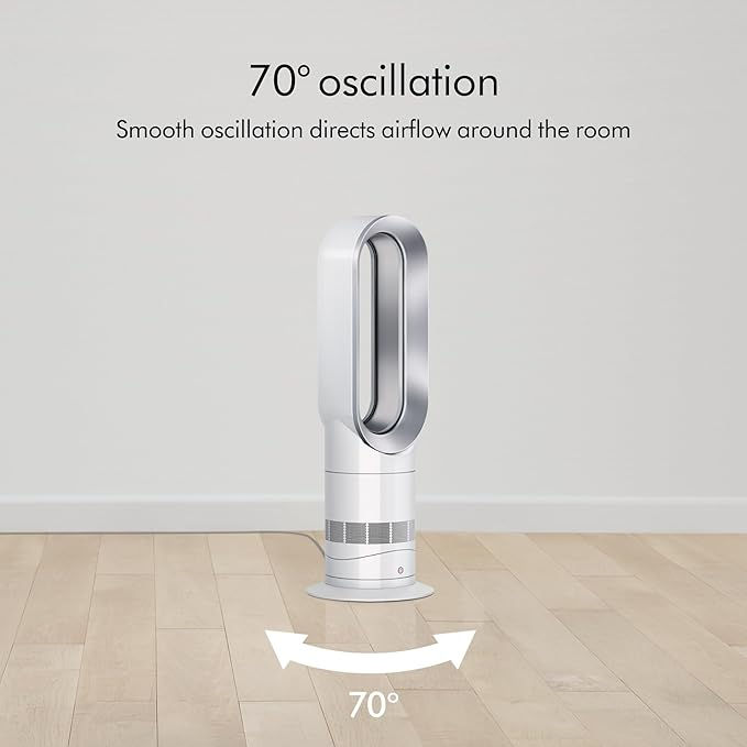 Thumbnail: Dyson AM09 Hot and Cool Fan, White/Silver