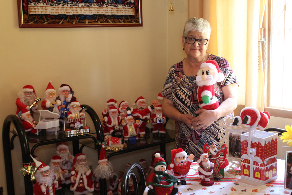 “Sou apaixonada pelo Papai Noel desde os 13 anos”, disse Olinda Miranda