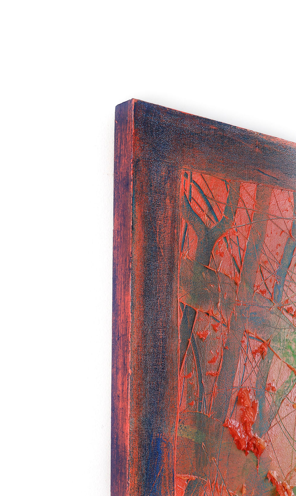 Thumbnail: Oil abstract painting on the wall.