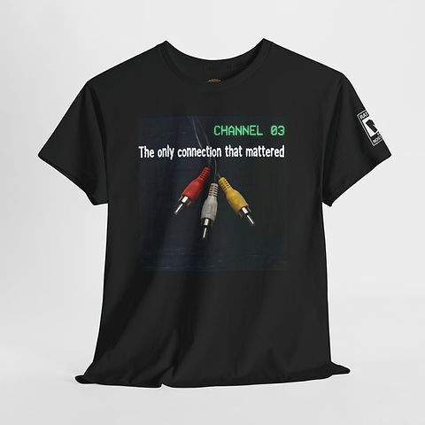 Retro RCA Cables Tee — “The only connection that mattered” Vintage