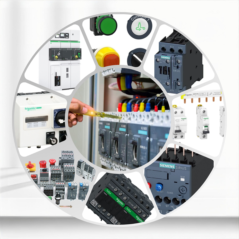 Equipos de control industrial y automatización eléctrica