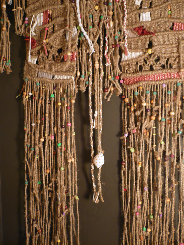 Grand macramé à suspendre