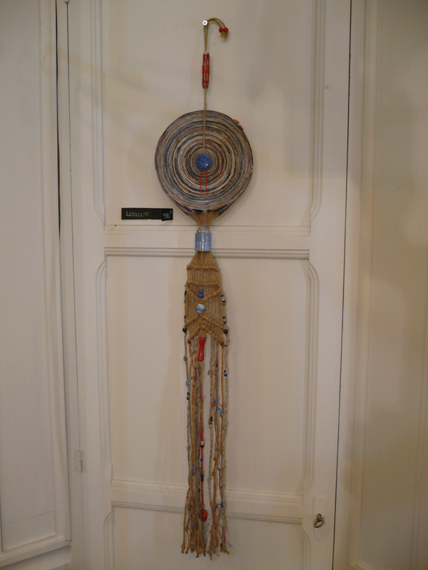 Macramé et papier à suspendre