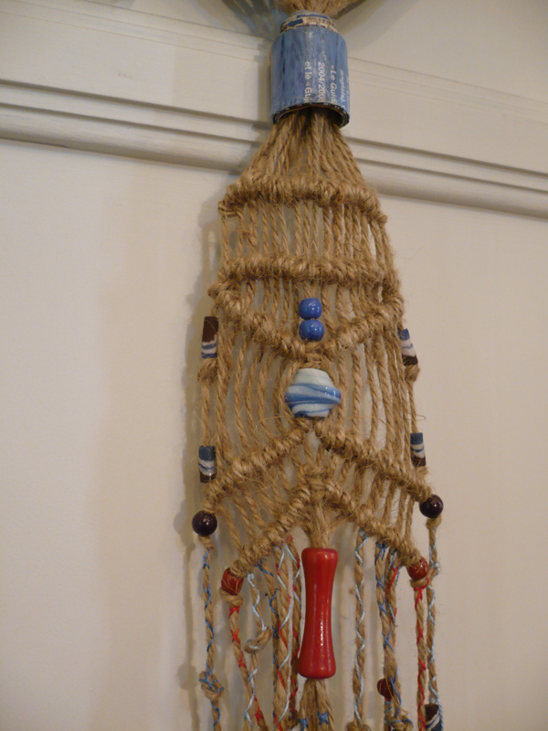 Macramé et papier à suspendre