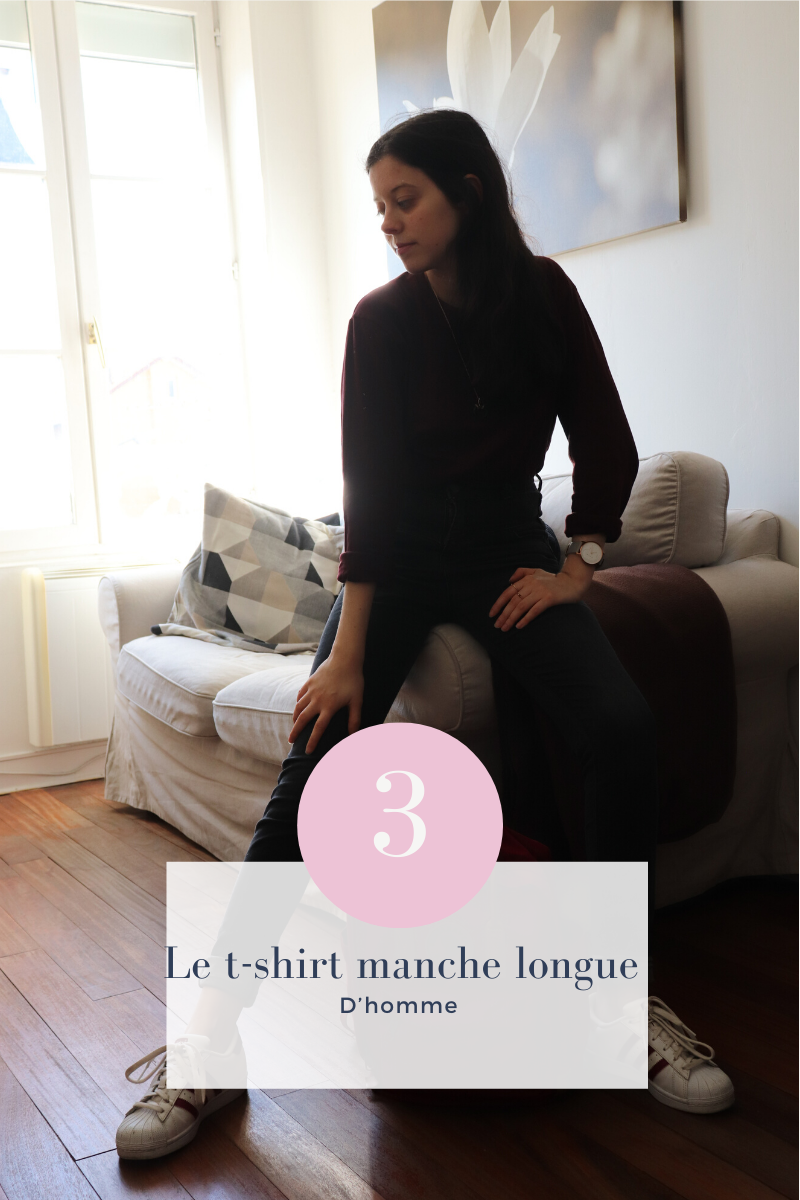 Le t-shirt manche longue d'homme