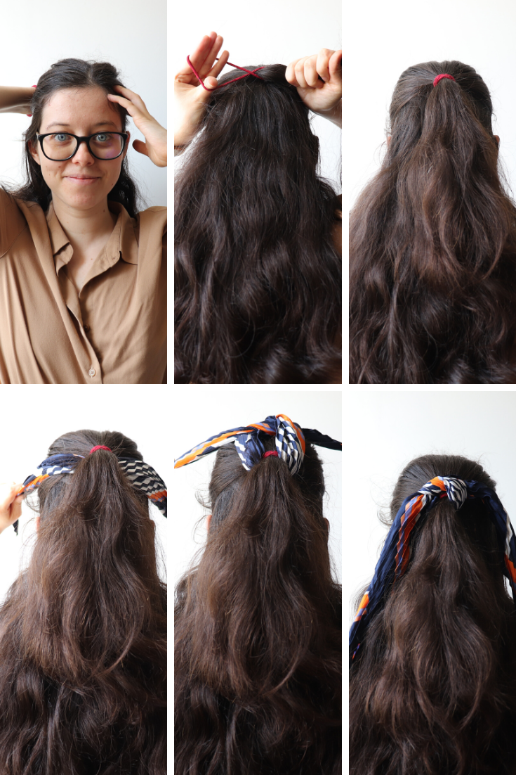 demi-queue avec foulard