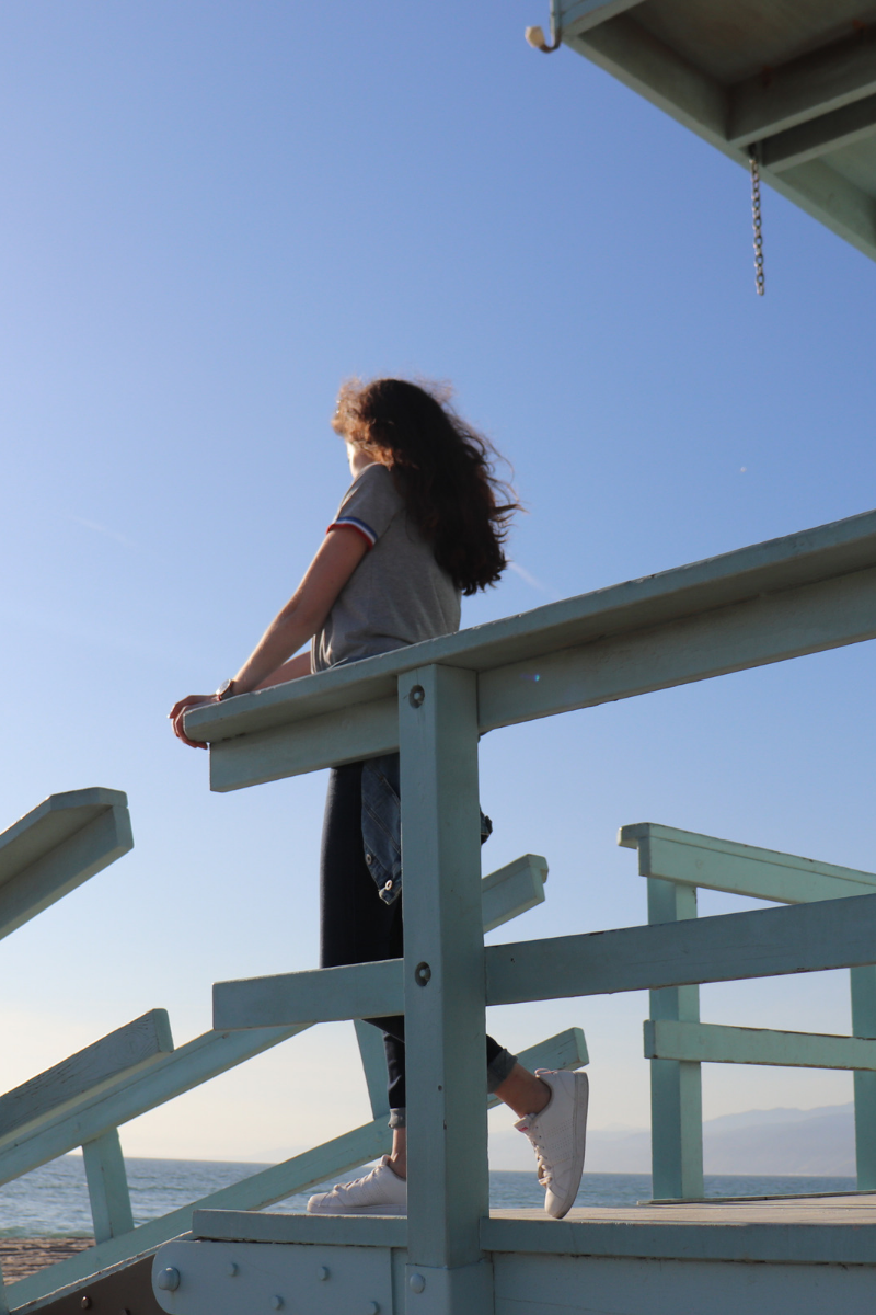 Photo de rosepaillettee sur un ponton de lifeguard