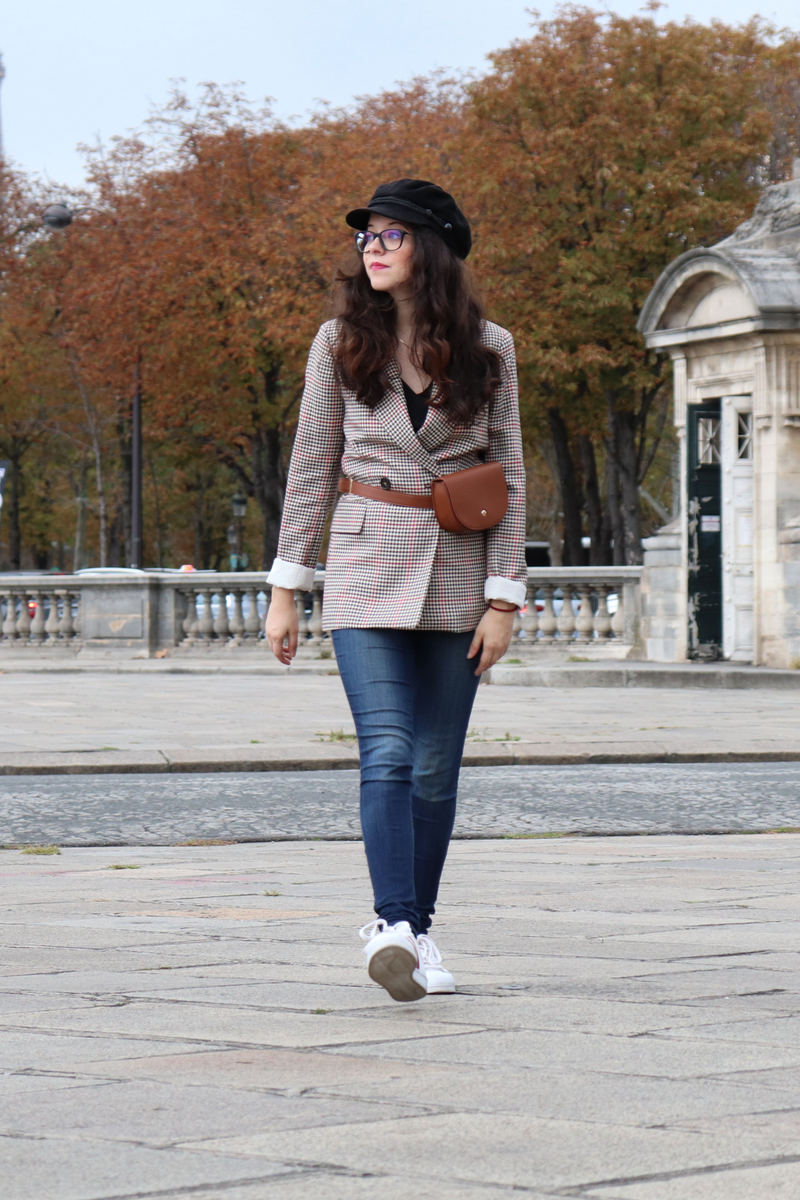 Blazer pied de poule l'indispensable de l'automne