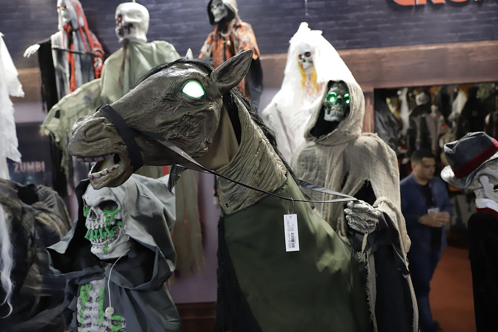 Animatronic de halloween presente na última edição da Celebra Show.