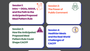 Growing Our Voice: Powering Up on the Anticipated USDA Meal Pattern Proposed Rule