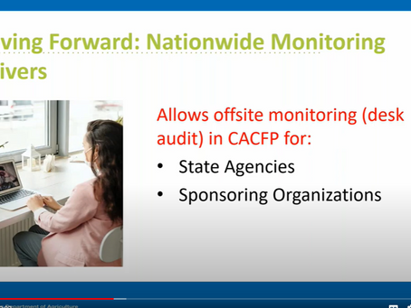 USDA Provides Clarification of Monitoring Waivers