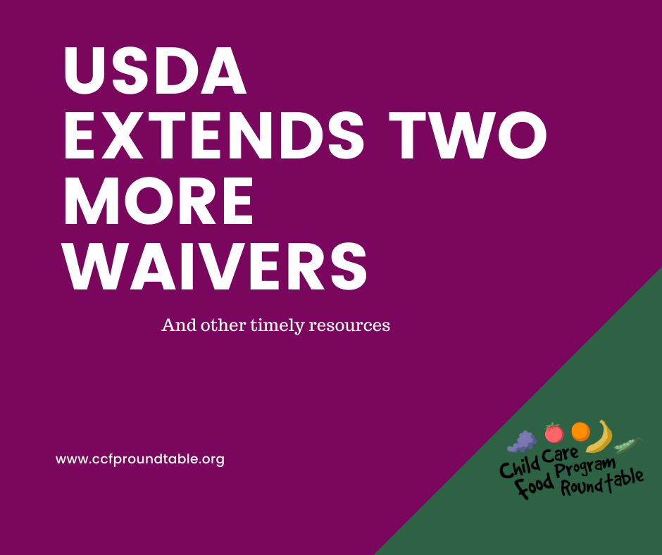 USDA Extends Two National Waivers