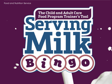 Serving Milk Bingo Game from Team Nutrition
