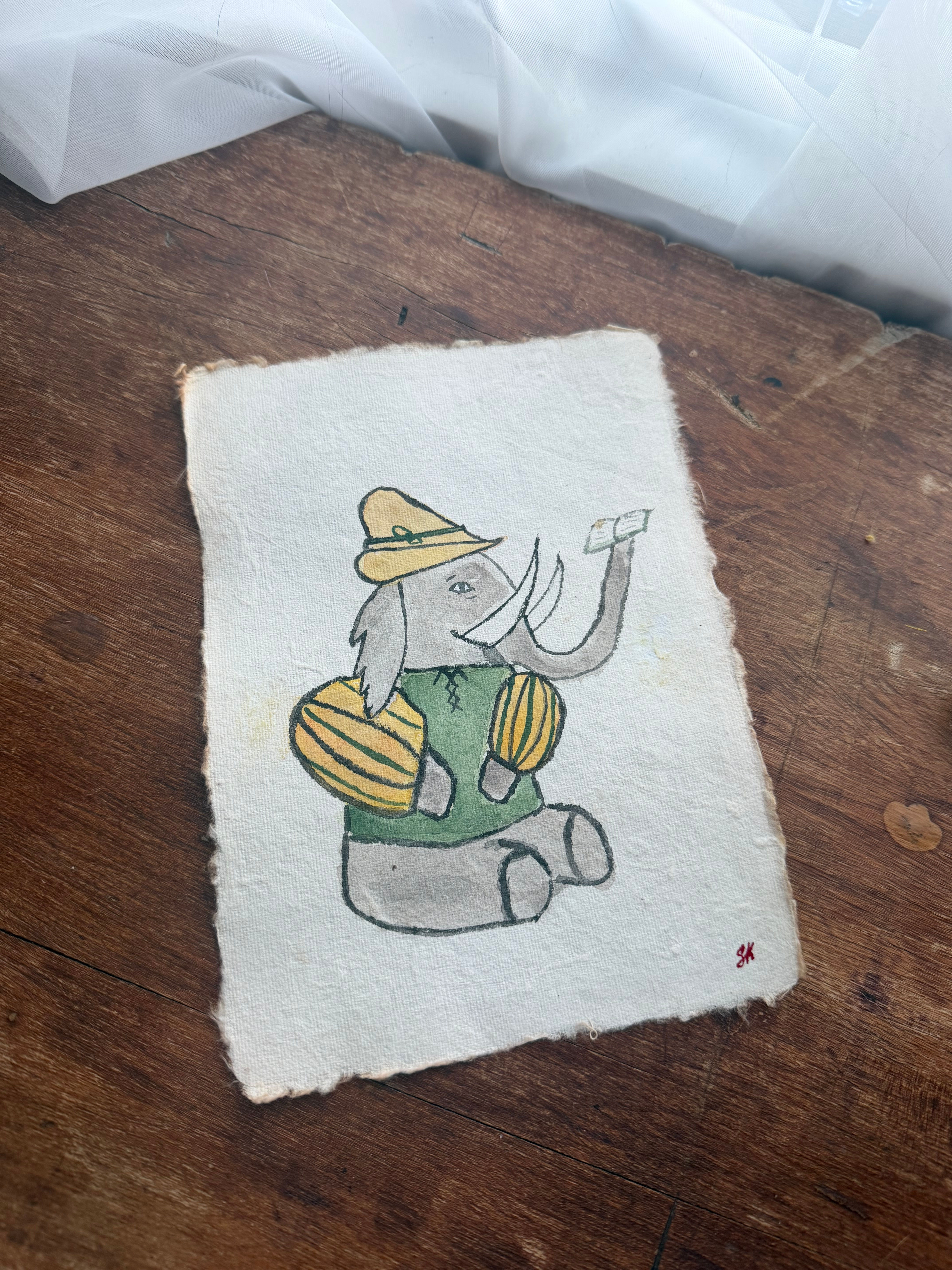 Gilgamesh— Original Hand-Painted Watercolor (Open Edition)