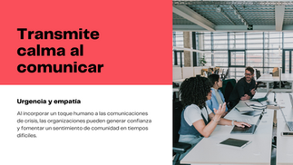 Ejemplo de una presentación para un evento