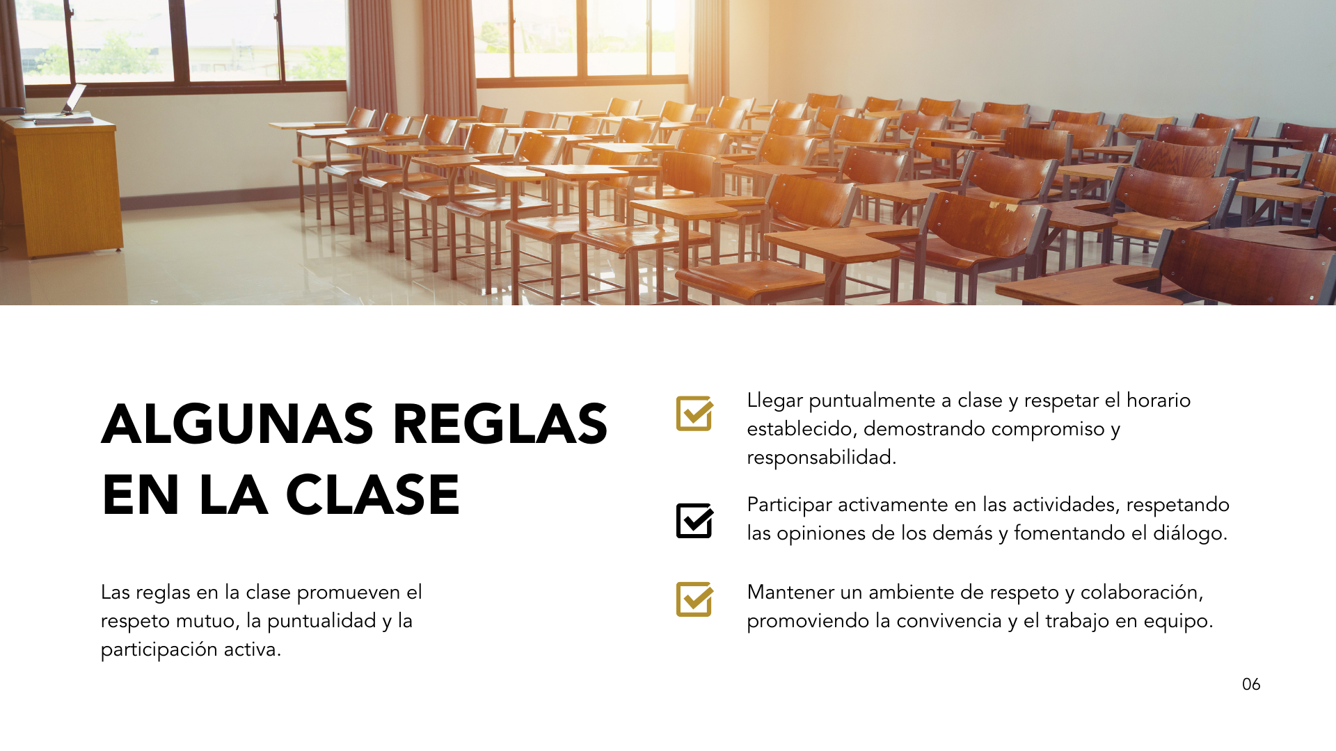 Ejemplo de presentación bienvenida universidad