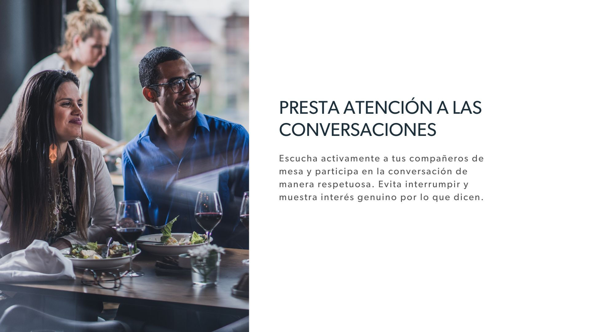 10 recomendaciones de etiqueta en las comidas de negocios