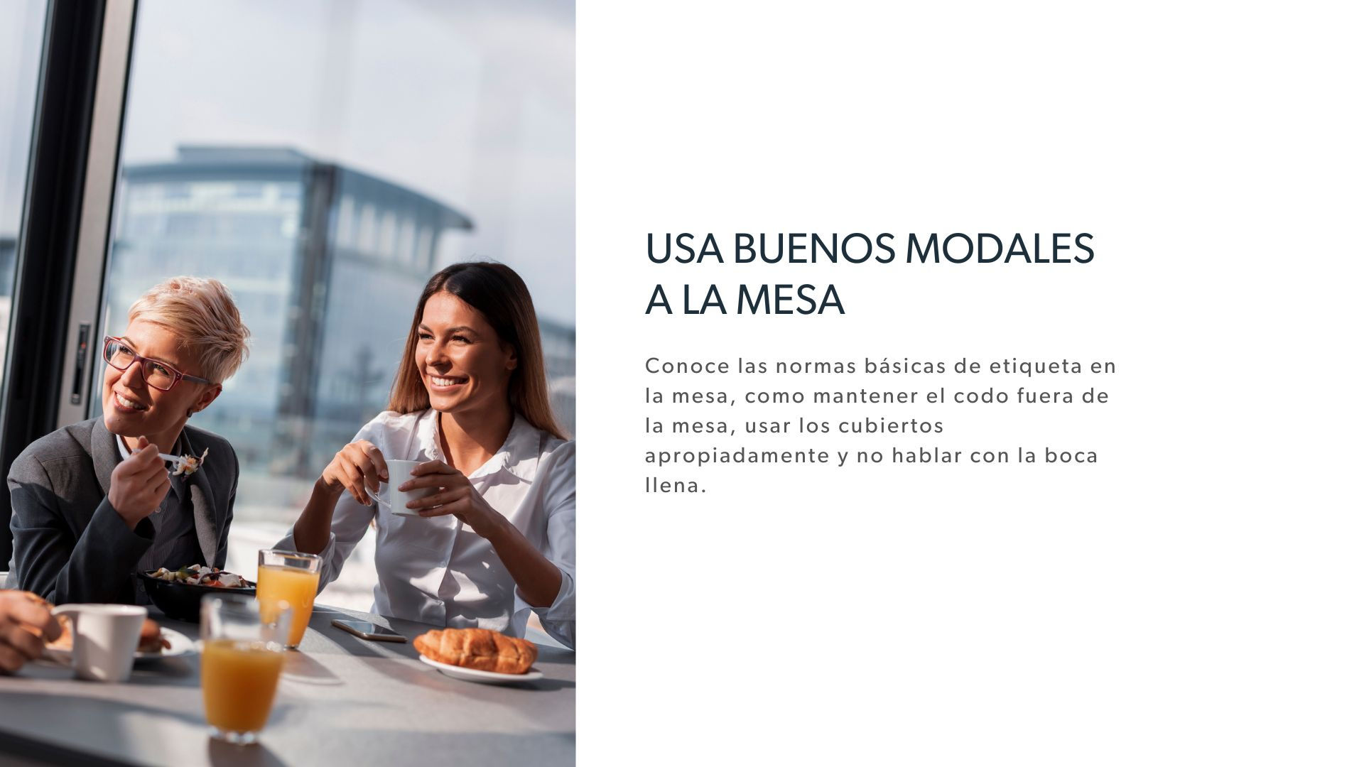 10 recomendaciones de etiqueta en las comidas de negocios