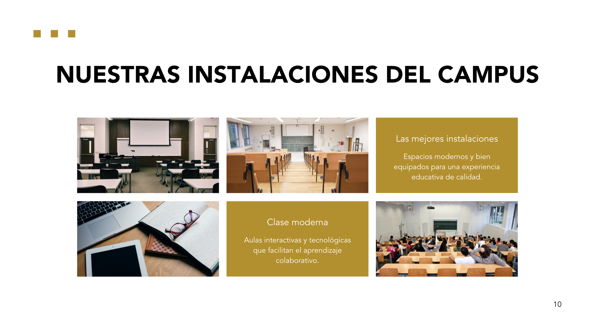 Ejemplo de presentación bienvenida universidad